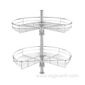 270° wire kitchen cabinet storage wire revolving basket